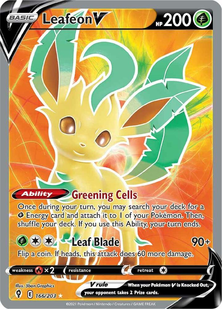 Leafeon V (Full Art) - SWSH07: Evolving Skies