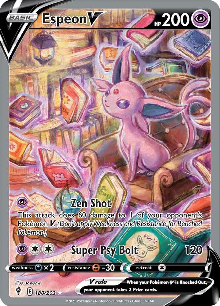 Espeon V (Alternate Full Art) - SWSH07: Evolving Skies