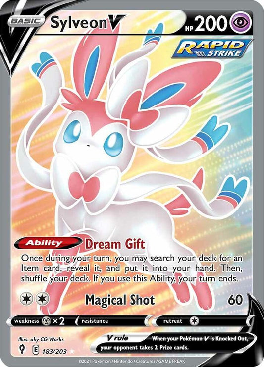 Sylveon V (Full Art) - SWSH07: Evolving Skies