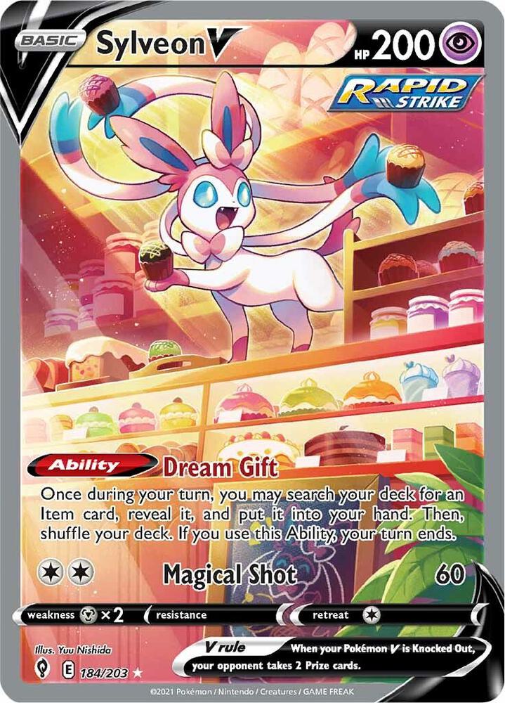 Sylveon V (Alternate Full Art) - SWSH07: Evolving Skies