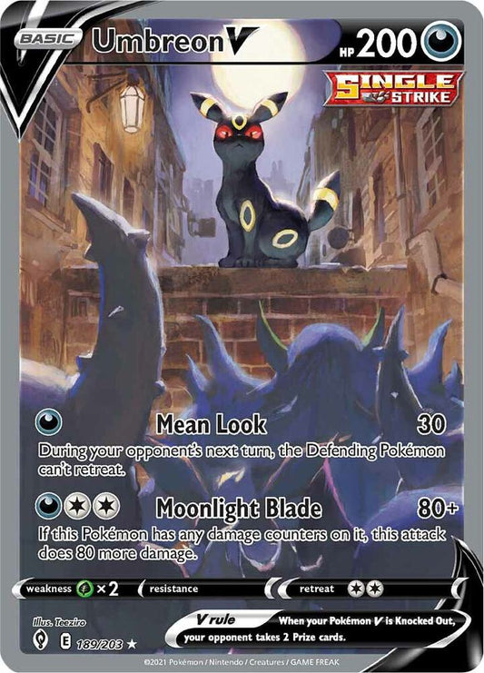 Umbreon V (Alternate Full Art) - SWSH07: Evolving Skies