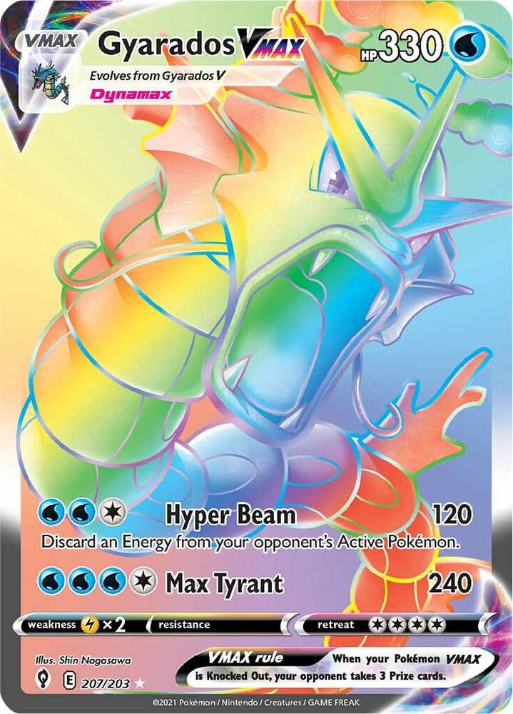 Gyarados VMAX (Secret) - SWSH07: Evolving Skies