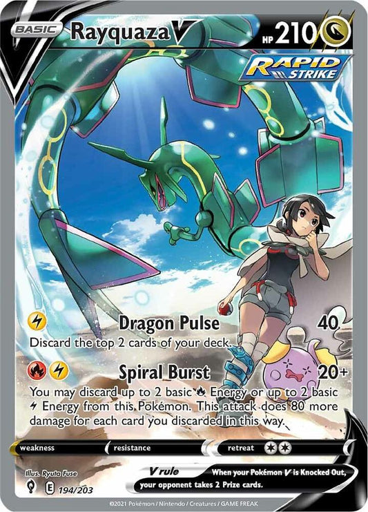 Rayquaza V (Alternate Full Art) - SWSH07: Evolving Skies