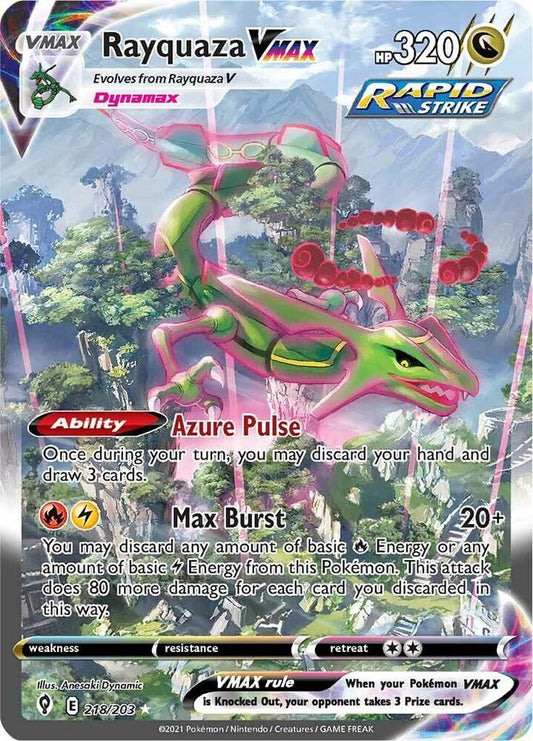 Rayquaza VMAX (Alternate Art Secret) - SWSH07: Evolving Skies