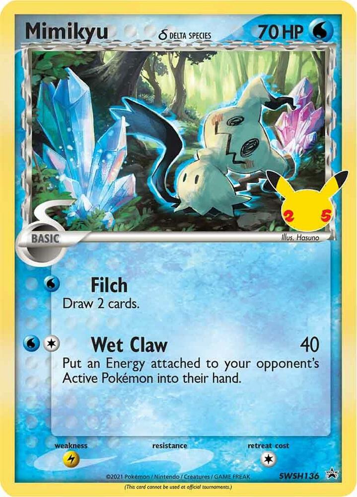 Mimikyu (Delta Species) - SWSH136 - SWSH: Sword & Shield Promo Cards