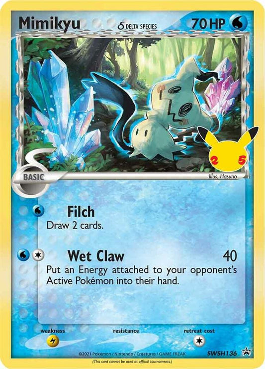 Mimikyu (Delta Species) - SWSH136 - SWSH: Sword & Shield Promo Cards