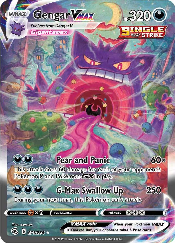 Gengar VMAX (Alternate Art Secret) - SWSH08: Fusion Strike