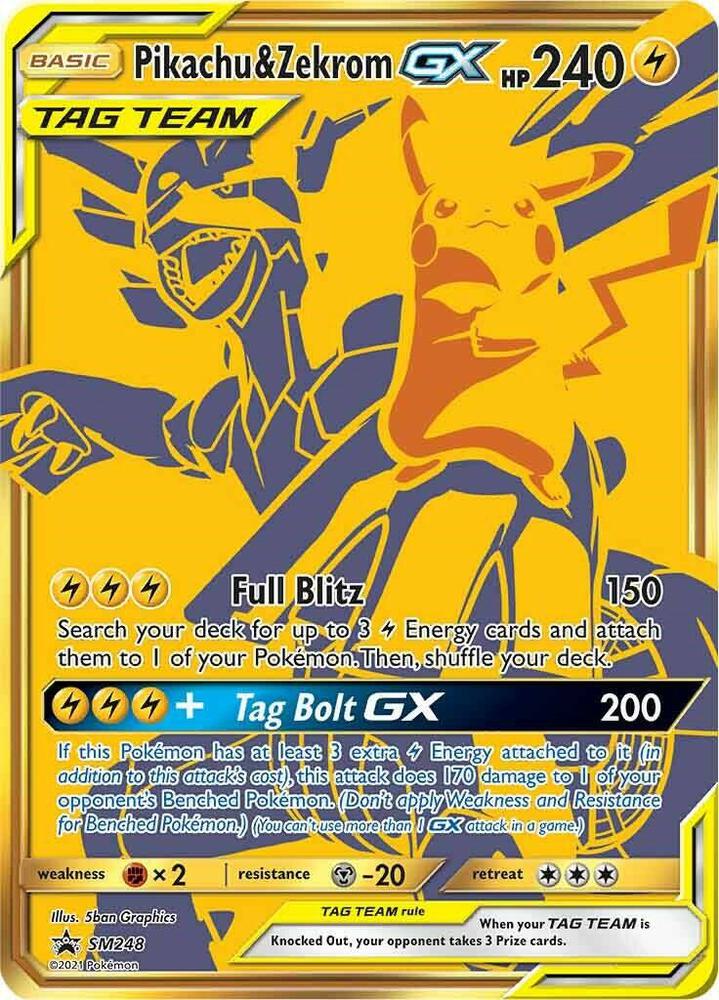 Pikachu & Zekrom GX - SM248 - SM Promos