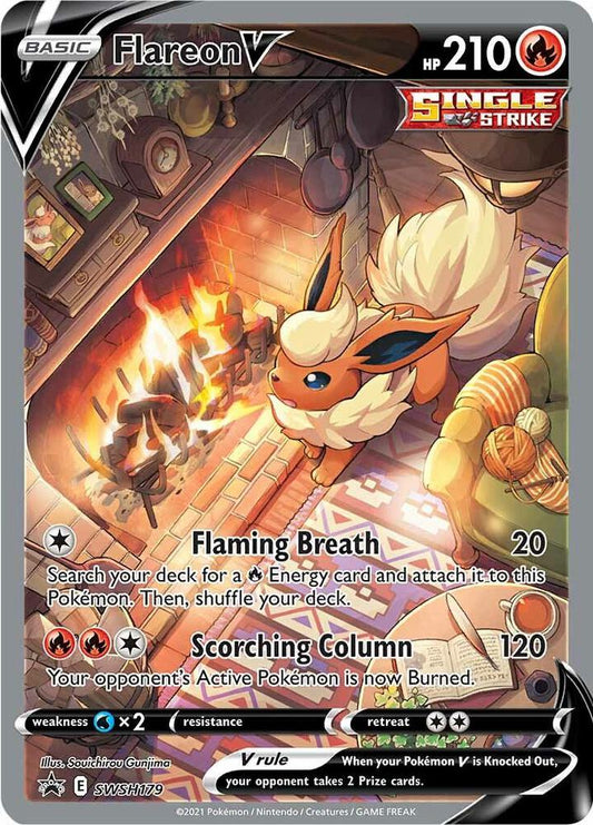 Flareon V - SWSH179 - SWSH: Sword & Shield Promo Cards