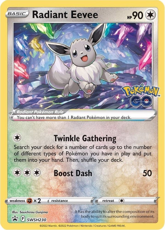Radiant Eevee - SWSH230 - SWSH: Sword & Shield Promo Cards