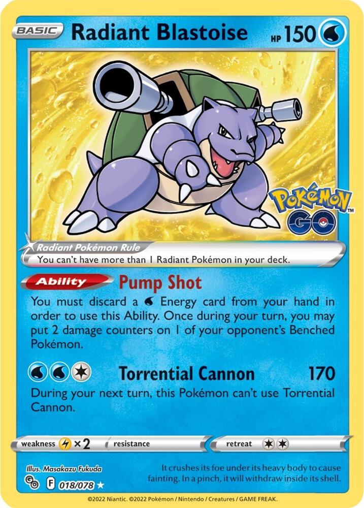 Radiant Blastoise - Pokemon GO