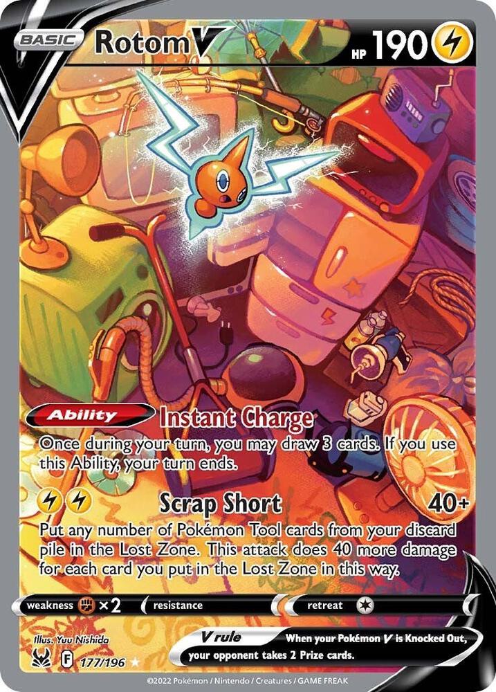 Rotom V (Alternate Full Art) - SWSH11: Lost Origin