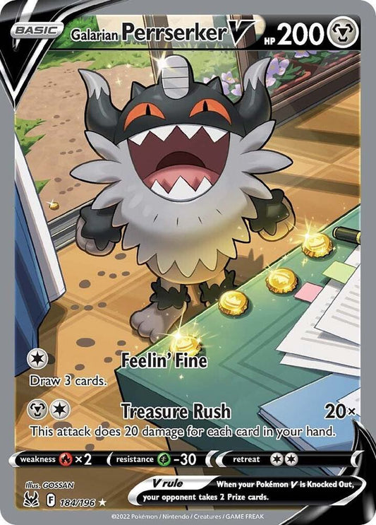 Galarian Perrserker V (Alternate Full Art) - SWSH11: Lost Origin