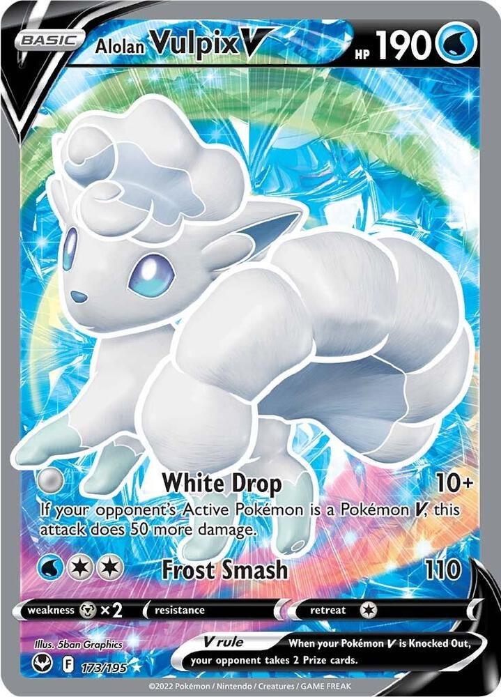 Alolan Vulpix V (Full Art) - SWSH12: Silver Tempest