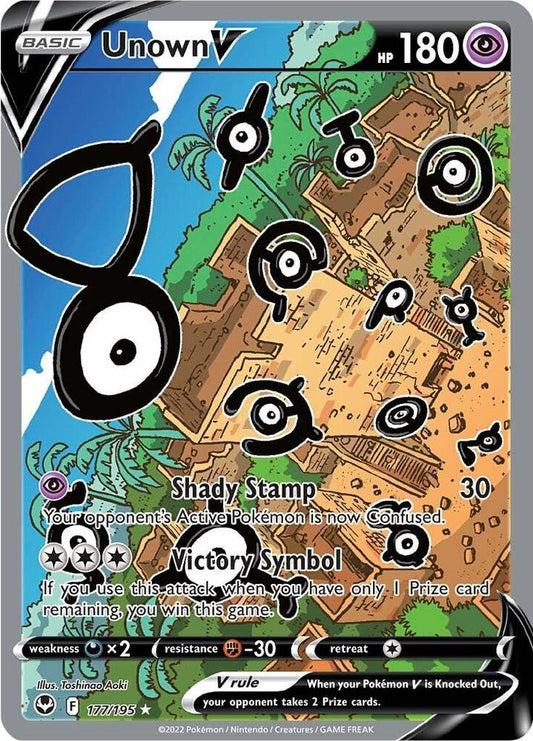 Unown V (Alternate Full Art) - SWSH12: Silver Tempest