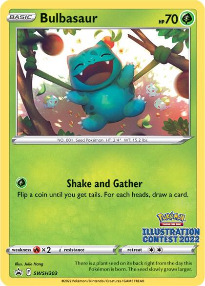 Bulbasaur (Illustration Contest 2022) - SWSH: Sword & Shield Promo Cards