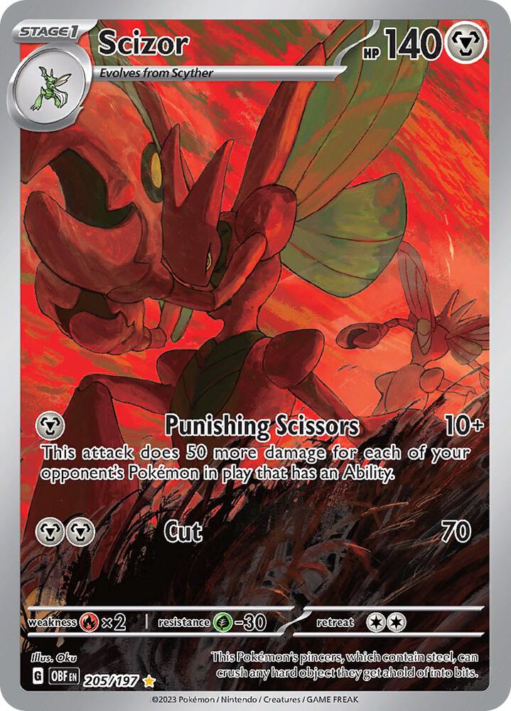 Scizor - 205/197 - SV03: Obsidian Flames