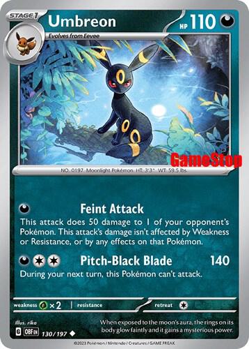 Umbreon - 130/197 (GameStop Exclusive) - Miscellaneous Cards & Products