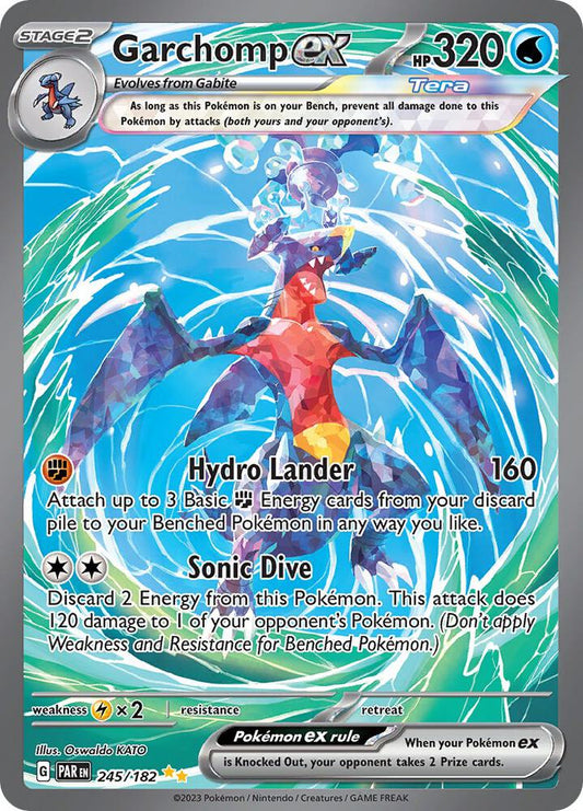 Garchomp ex - 245/182 - SV04: Paradox Rift
