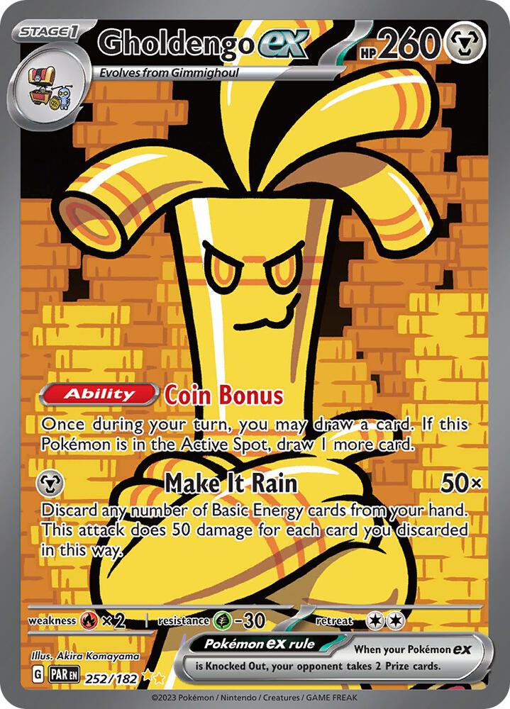 Gholdengo ex - 252/182 - SV04: Paradox Rift