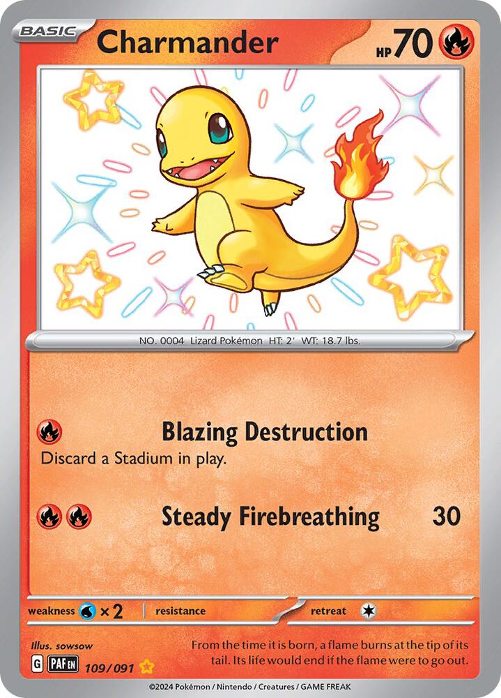 Charmander - 109/091 - SV: Paldean Fates