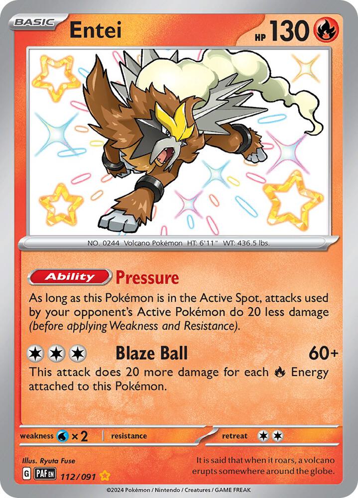 Entei - SV: Paldean Fates