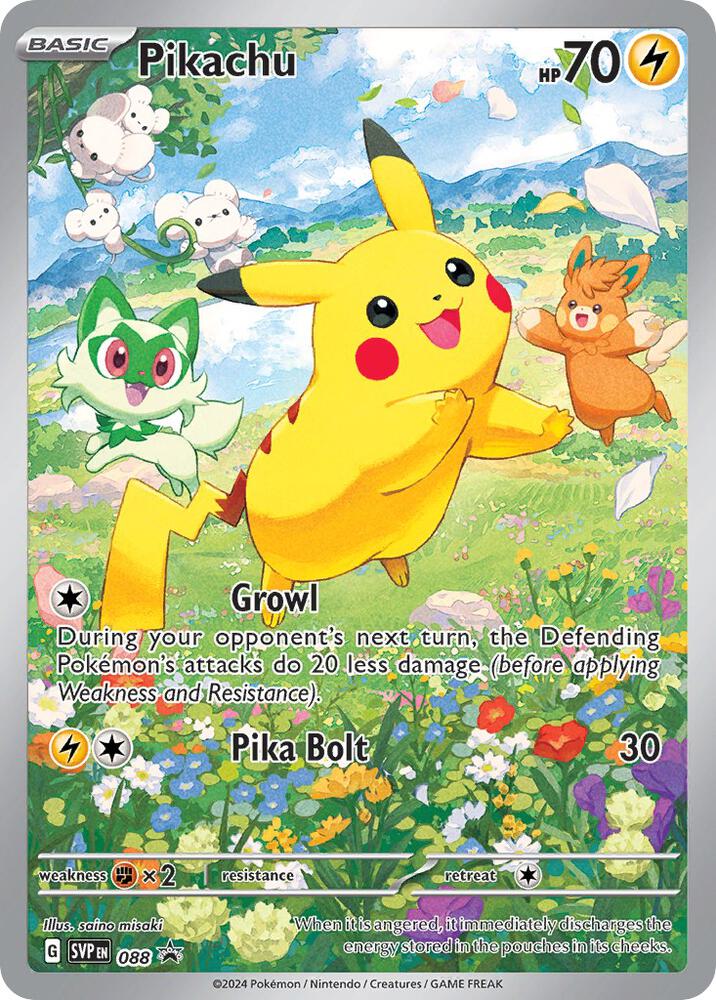 Pikachu - 088 - SV: Scarlet & Violet Promo Cards
