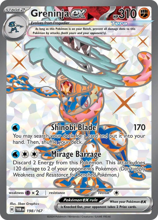Greninja ex - 198/167 - SV06: Twilight Masquerade