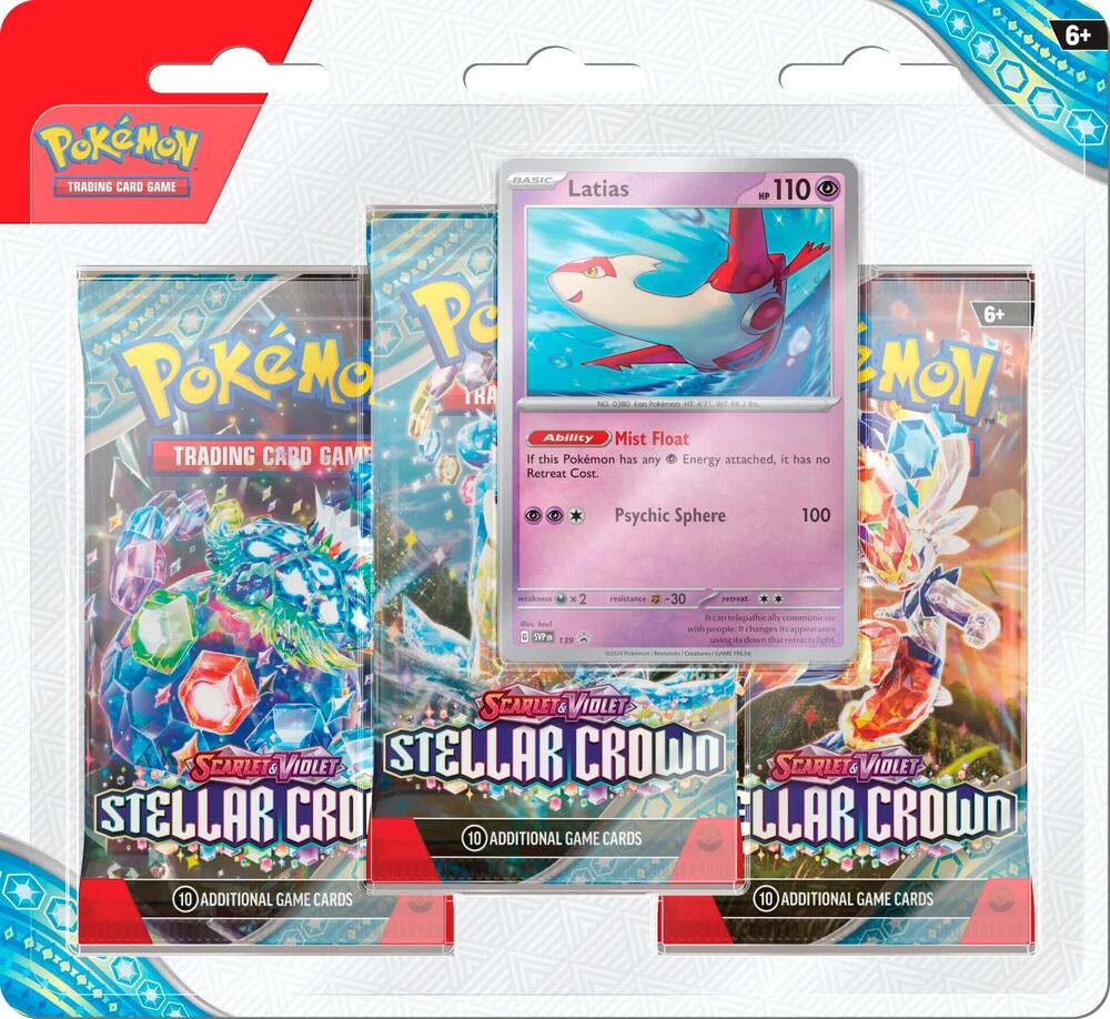 Stellar Crown 3 Pack Blisters [Latias] - SV07: Stellar Crown