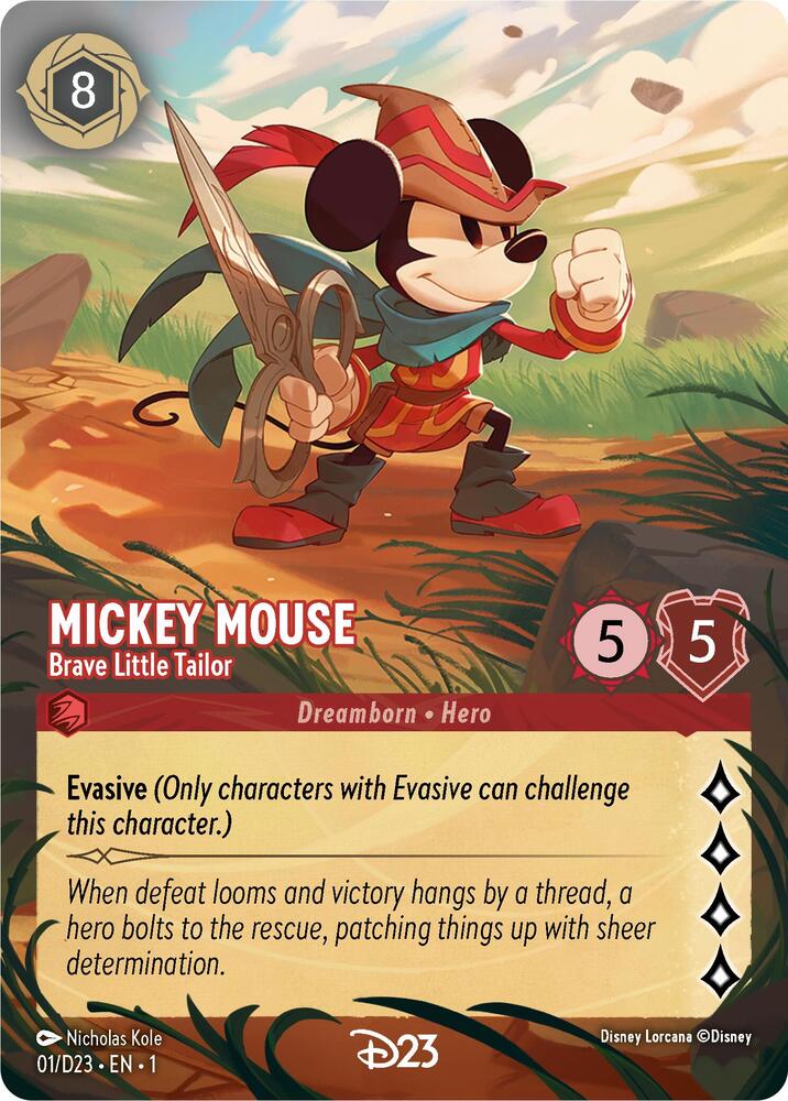 Mickey Mouse - Brave Little Tailor (Extended Art) - D23 Promos