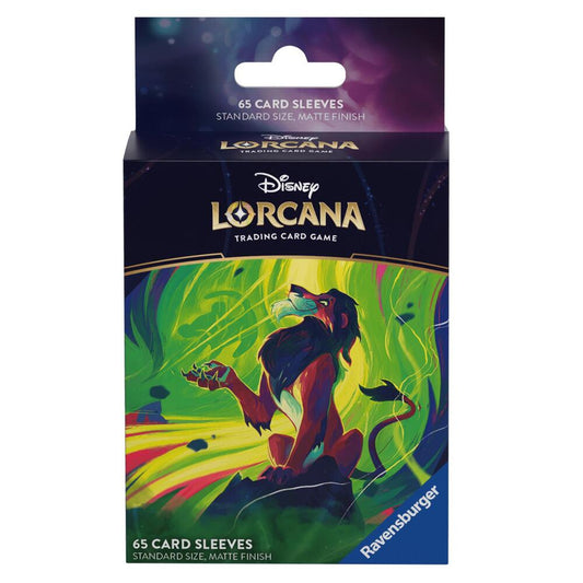 Disney Lorcana Card Sleeves - Scar - Vengeful Lion (65-Pack) - Ravensburger Card Sleeves
