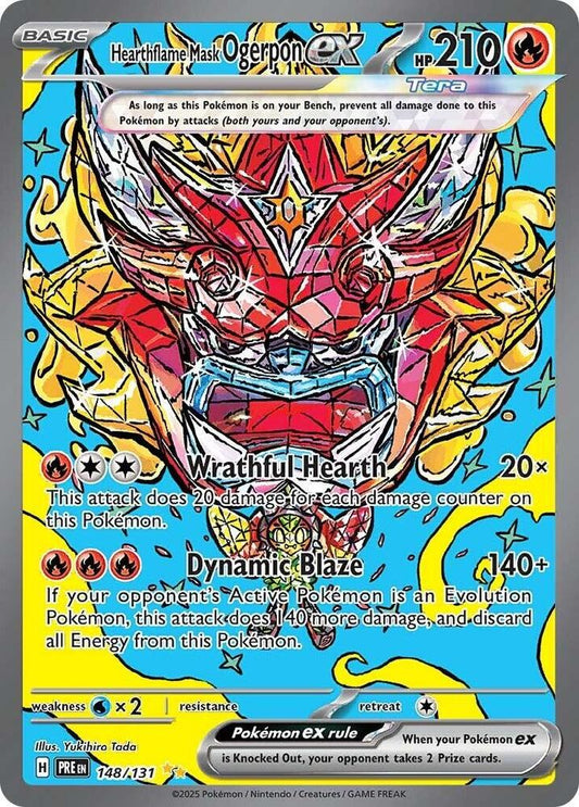 Hearthflame Mask Ogerpon ex - 148/131 - SV: Prismatic Evolutions
