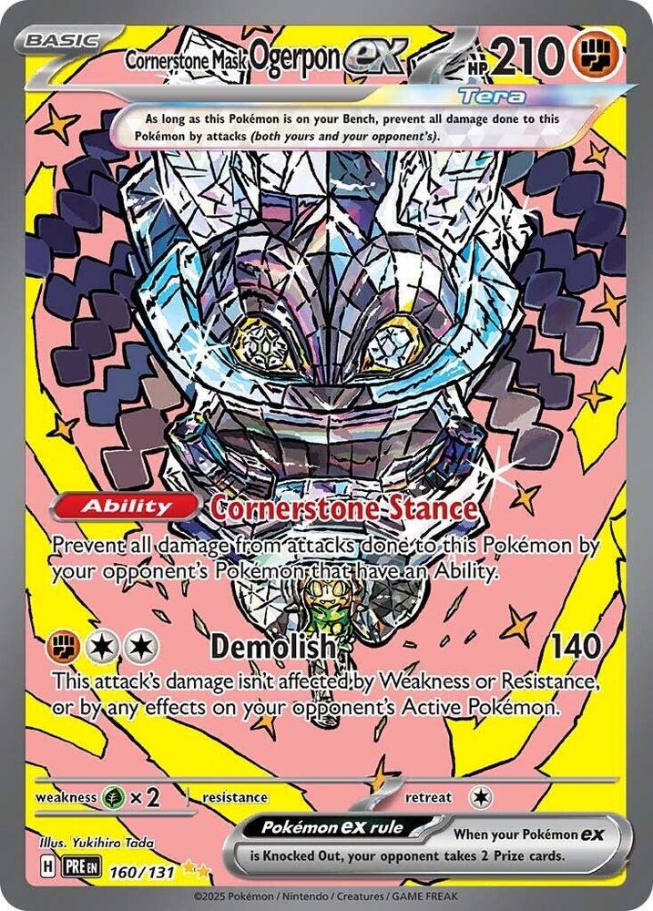 Cornerstone Mask Ogerpon ex - 160/131 - SV: Prismatic Evolutions