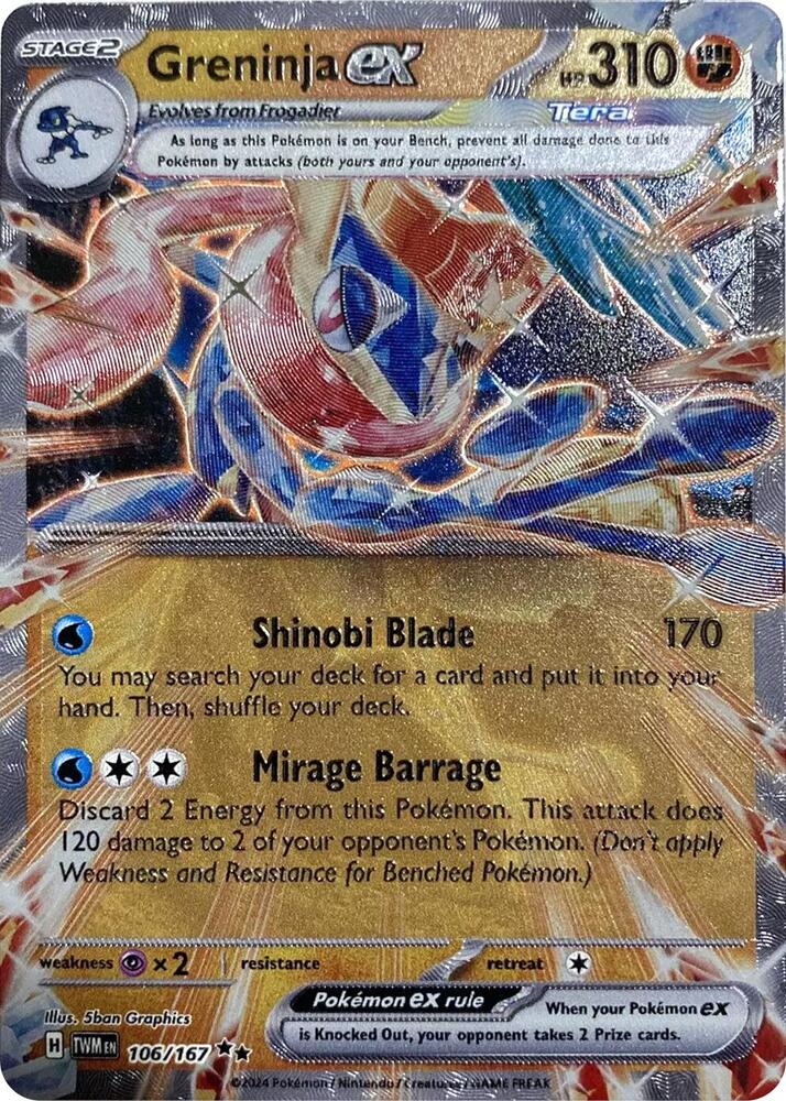 Greninja ex (GameStop Metal Card) - Miscellaneous Cards & Products