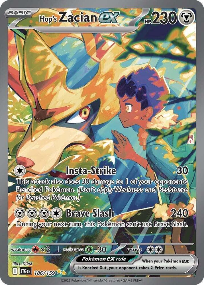 Hop's Zacian ex - 186/159 - SV09: Journey Together