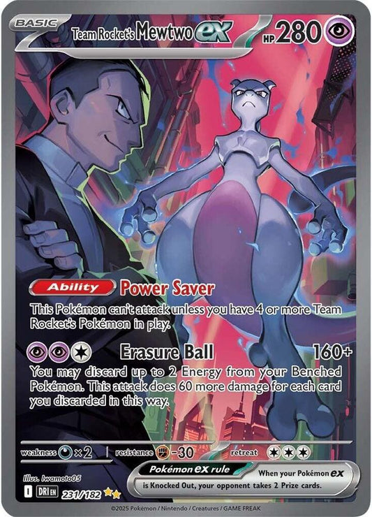 Team Rocket's Mewtwo ex - 231/182 - SV10: Destined Rivals