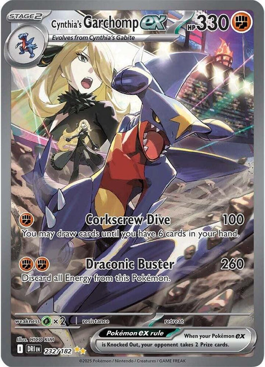 Cynthia's Garchomp ex - 232/182 - SV10: Destined Rivals