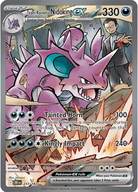 Team Rocket's Nidoking ex - 233/182 - SV10: Destined Rivals