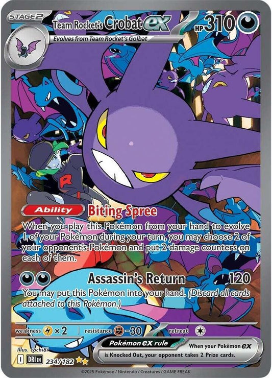 Team Rocket-s Crobat ex - 234/182 - SV10: Destined Rivals