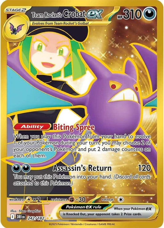 Team Rocket's Crobat ex - 242/182 - SV10: Destined Rivals