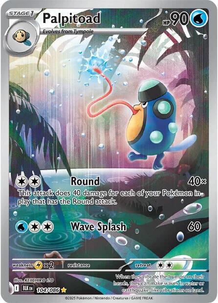 Palpitoad - 104/086 - SV: Black Bolt