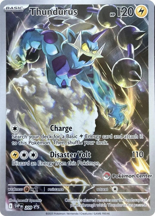 Thundurus - 209 (Pokemon Center Exclusive) - SV: Scarlet & Violet Promo Cards
