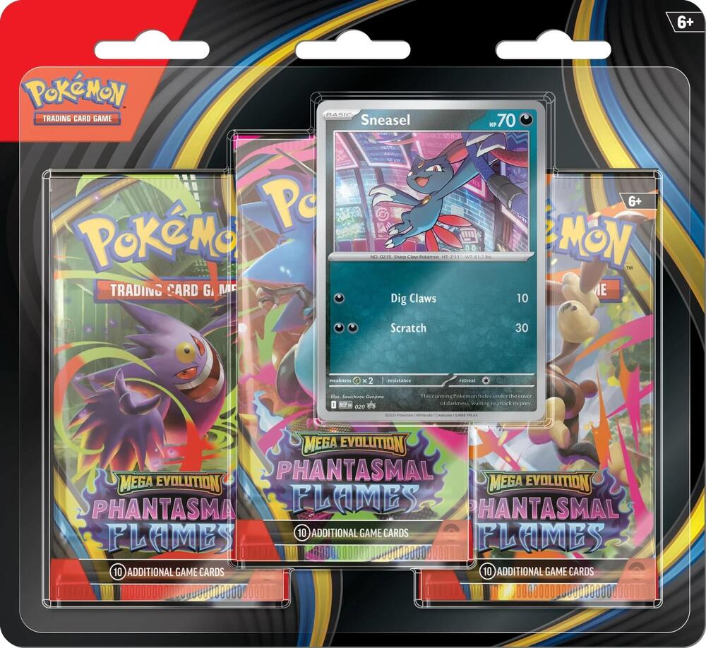 Phantasmal Flames 3 Pack Blister [Sneasel] - ME02: Phantasmal Flames
