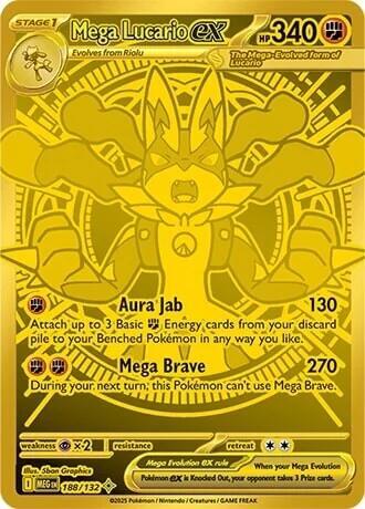 Mega Lucario ex - 188/132 - ME01: Mega Evolution