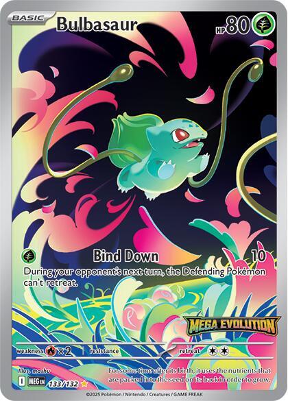 Bulbasaur - 133/132 (Mega Evolution Stamped) - Miscellaneous Cards & Products