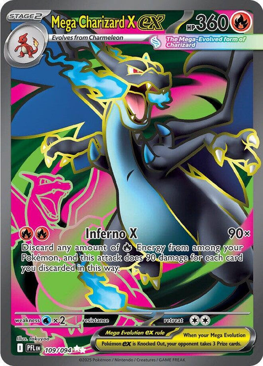 Mega Charizard X ex - 109/094 - ME02: Phantasmal Flames