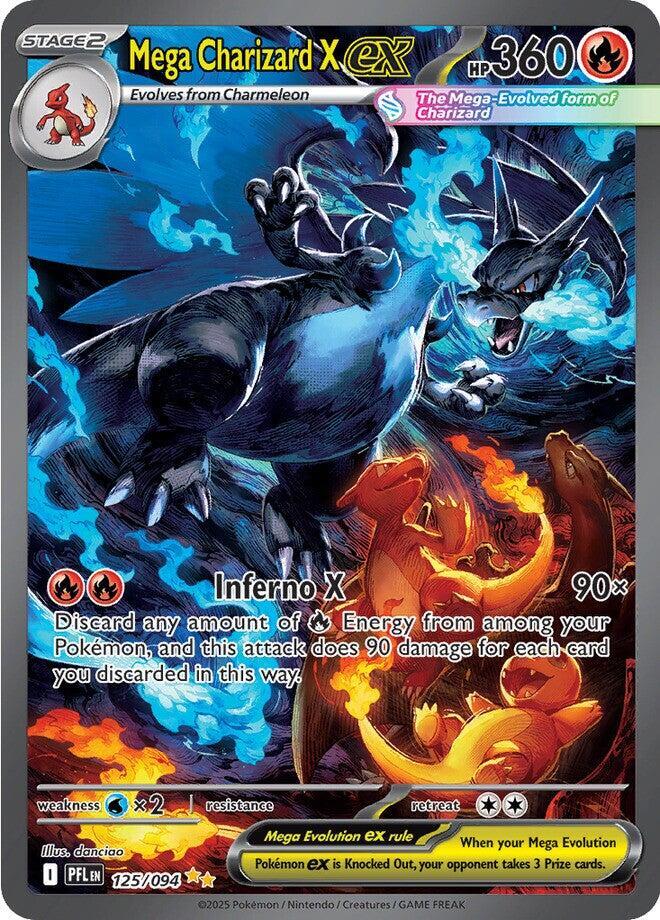 Mega Charizard X ex - 125/094 - ME02: Phantasmal Flames
