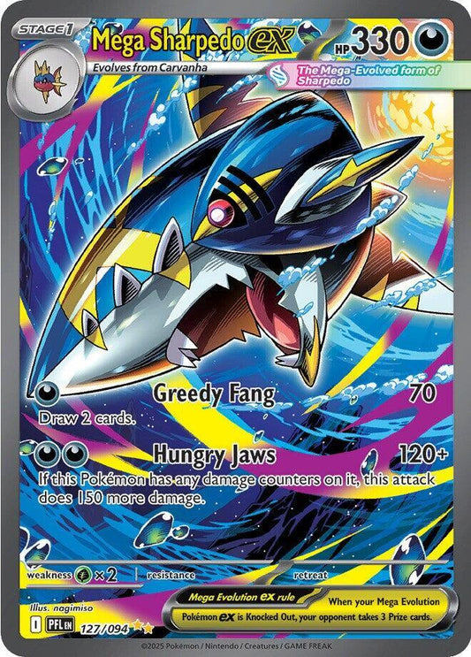 Mega Sharpedo ex - 127/094 - ME02: Phantasmal Flames