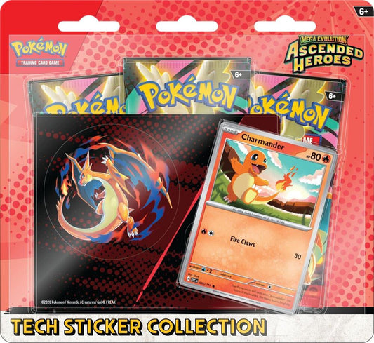 Mega Evolution: Ascended Heroes Tech Sticker Collection - Charmander - ME: Ascended Heroes