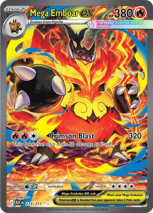 Mega Emboar ex - 273/217 - ME: Ascended Heroes